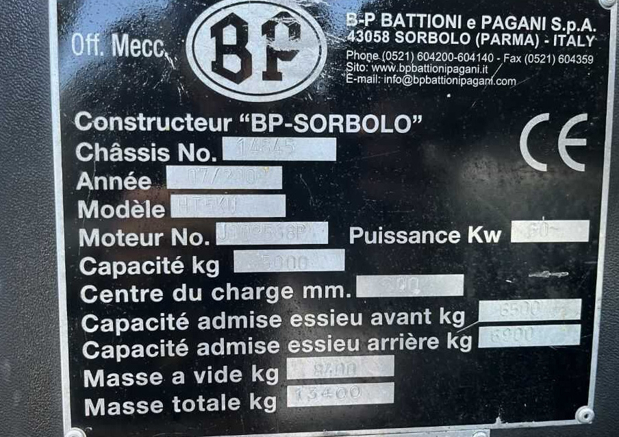 B-P Battioni e Pagani HT5KU - Carretilla de carga lateral: foto 4 B-P Battioni e Pagani HT5KU - Carretilla de carga lateral: foto 4
