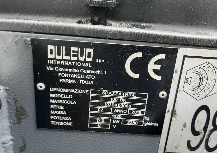 Dulevo 100BK - Barredora industrial: foto 4 Dulevo 100BK - Barredora industrial: foto 4