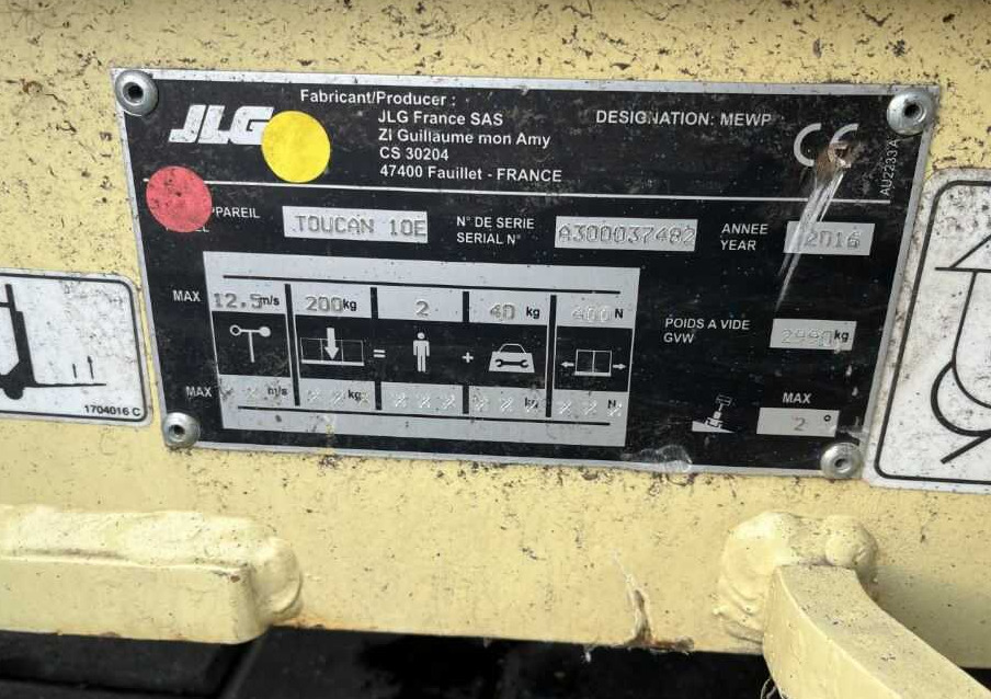 JLG Toucan 10E - Plataforma telescopica: foto 4 JLG Toucan 10E - Plataforma telescopica: foto 4