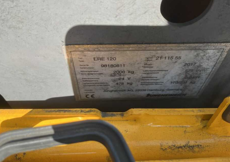Jungheinrich ERE120 - Transpaleta: foto 4 Jungheinrich ERE120 - Transpaleta: foto 4