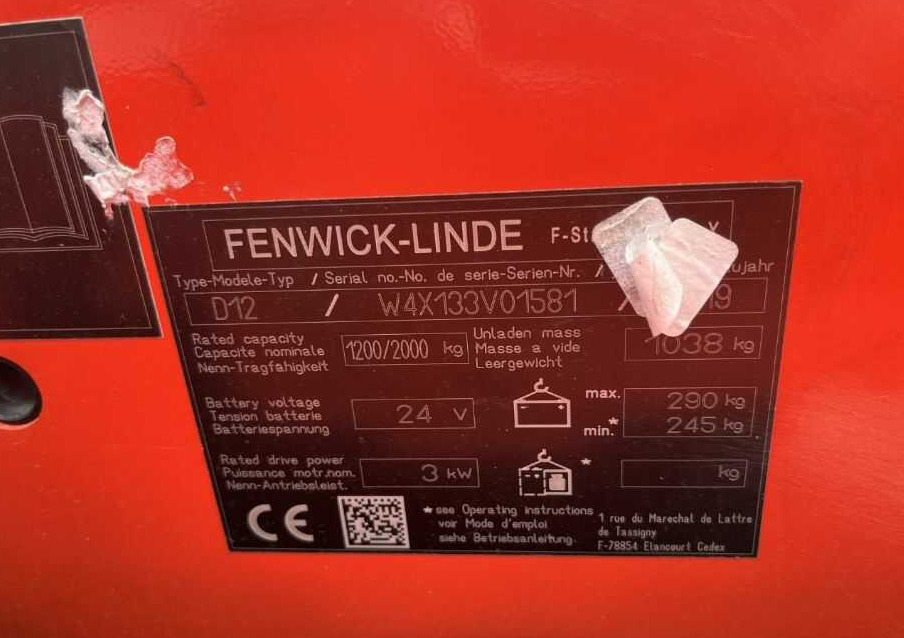 Linde D12 - Apilador: foto 4 Linde D12 - Apilador: foto 4