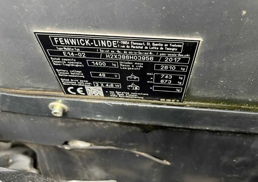 Linde E14-02 - Carretilla elevadora eléctrica: foto 4 Linde E14-02 - Carretilla elevadora eléctrica: foto 4