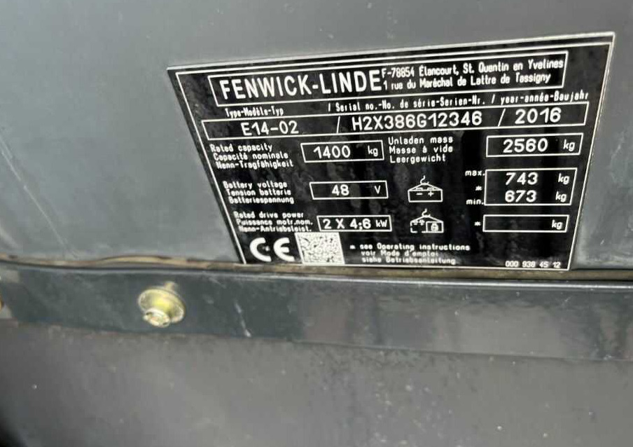 Linde E14 - Carretilla elevadora eléctrica: foto 4 Linde E14 - Carretilla elevadora eléctrica: foto 4