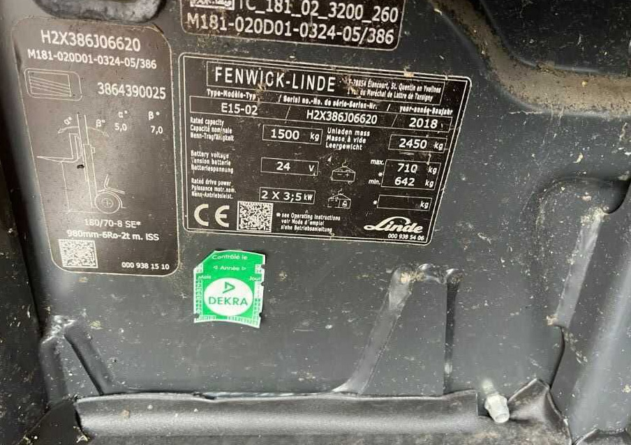 Linde E15-02 - Carretilla elevadora eléctrica: foto 4 Linde E15-02 - Carretilla elevadora eléctrica: foto 4