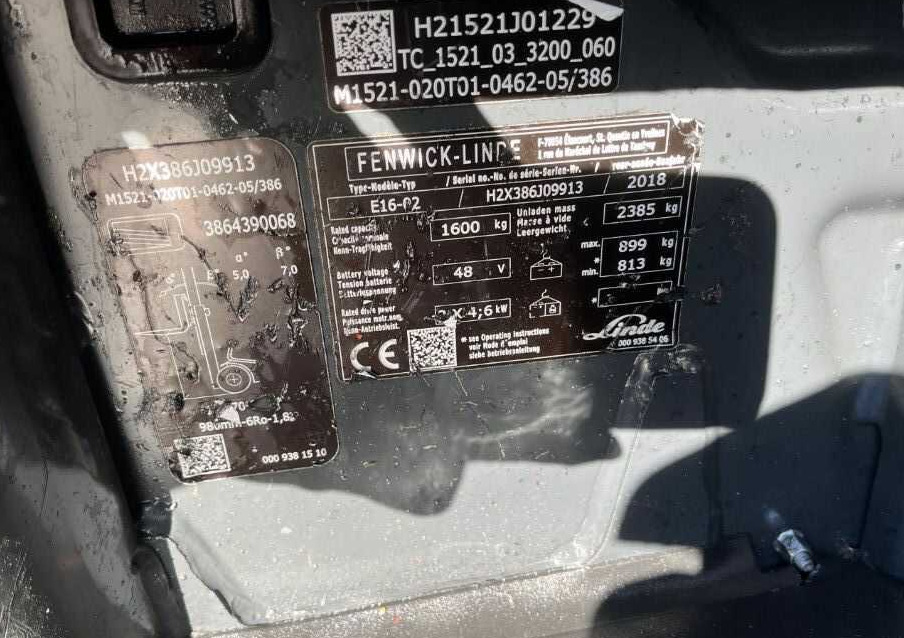 Linde E16-02 - Carretilla elevadora eléctrica: foto 4 Linde E16-02 - Carretilla elevadora eléctrica: foto 4