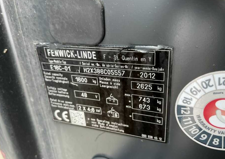 Linde E16C-01 - Carretilla elevadora eléctrica: foto 4 Linde E16C-01 - Carretilla elevadora eléctrica: foto 4