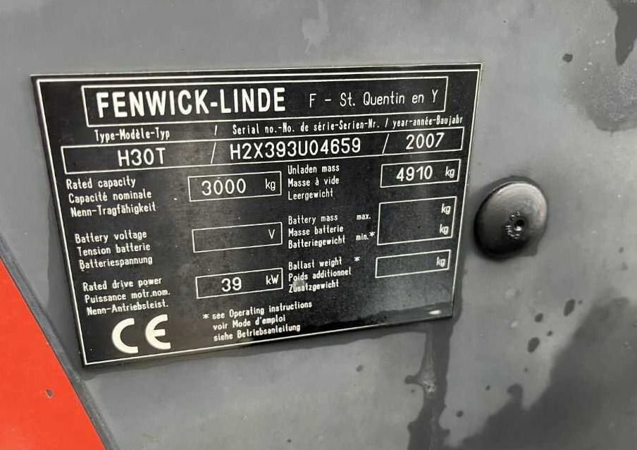 Linde H30T-01 - Carretilla elevadora de gas: foto 1 Linde H30T-01 - Carretilla elevadora de gas: foto 1