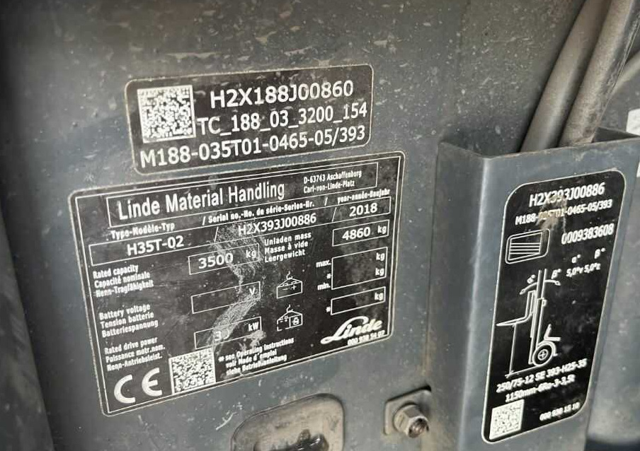 Linde H35T-02 - Carretilla elevadora de gas: foto 4 Linde H35T-02 - Carretilla elevadora de gas: foto 4