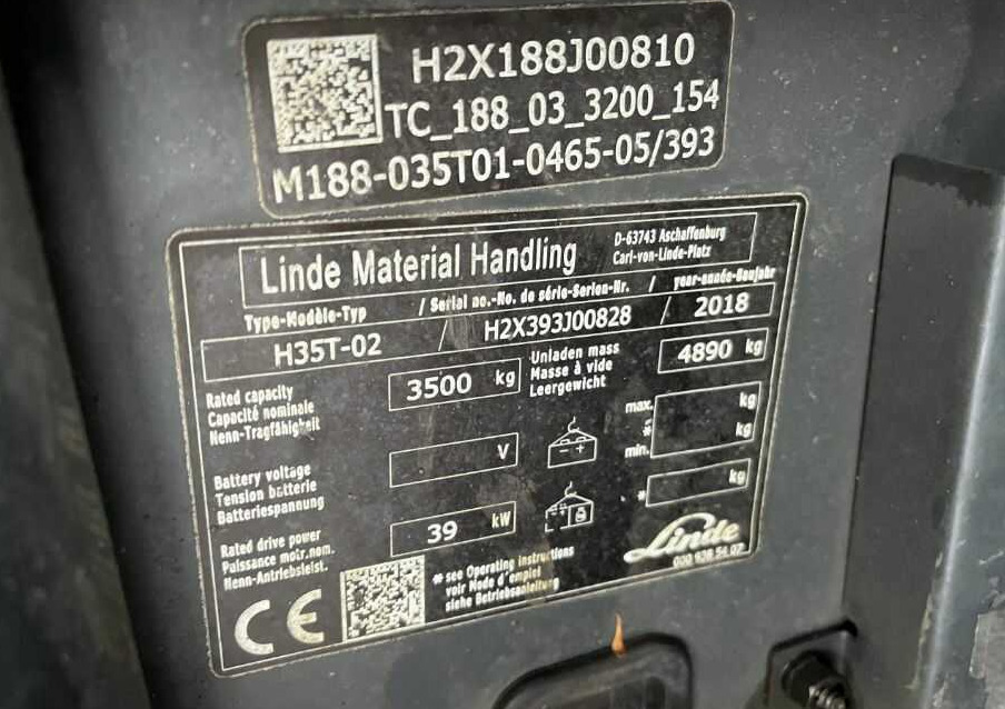 Linde H35T-02 - Carretilla elevadora de gas: foto 5 Linde H35T-02 - Carretilla elevadora de gas: foto 5