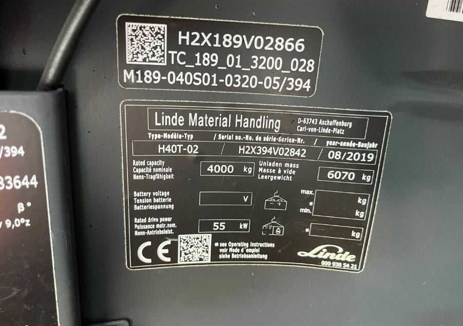 Linde H40T-02 - Carretilla elevadora de gas: foto 4 Linde H40T-02 - Carretilla elevadora de gas: foto 4