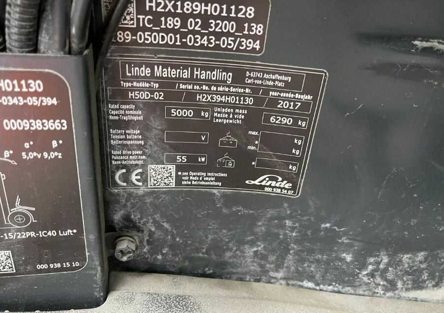 Linde H50D-01 - Carretilla elevadora diésel: foto 4 Linde H50D-01 - Carretilla elevadora diésel: foto 4