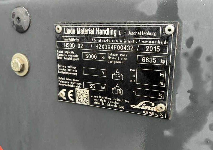 Linde H50D-02 - Carretilla elevadora diésel: foto 4 Linde H50D-02 - Carretilla elevadora diésel: foto 4