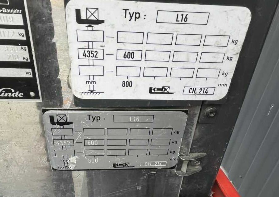 Linde L16 - Apilador: foto 4 Linde L16 - Apilador: foto 4