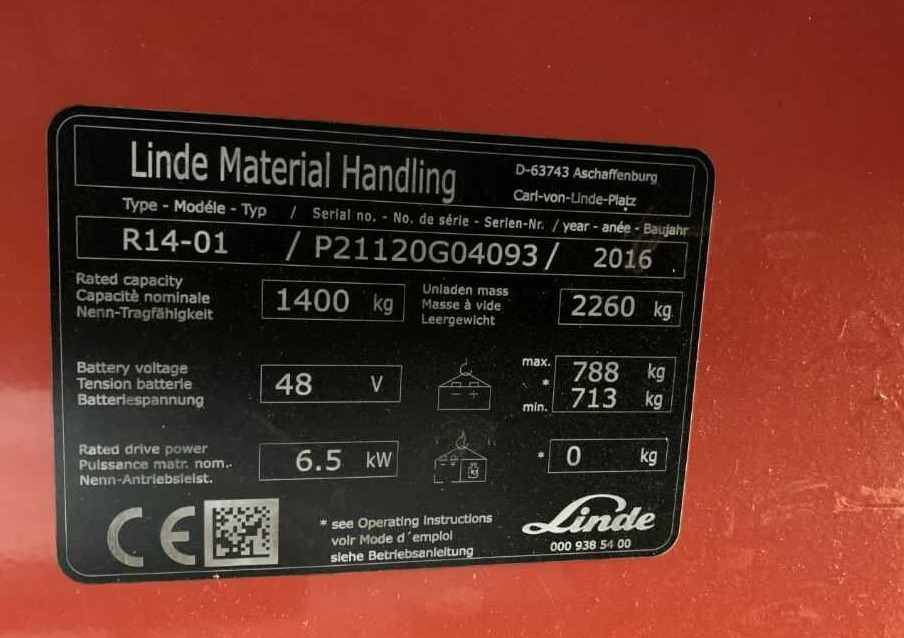 Linde R14-01 - Retráctil: foto 5 Linde R14-01 - Retráctil: foto 5