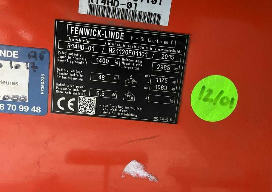 Linde R14HD-01 - Retráctil: foto 4 Linde R14HD-01 - Retráctil: foto 4