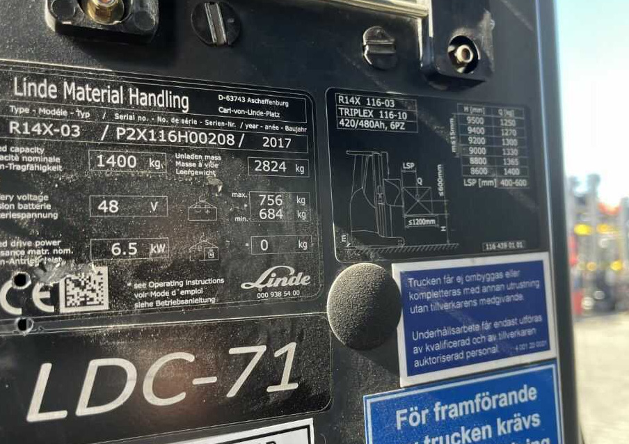 Linde R14X - Retráctil: foto 4 Linde R14X - Retráctil: foto 4