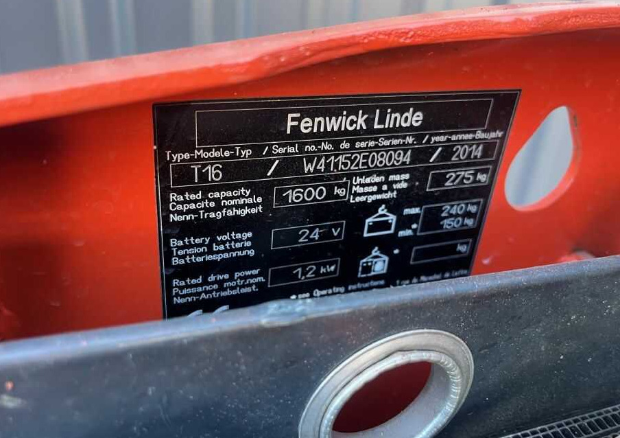 Transpaleta Linde T16: foto 6