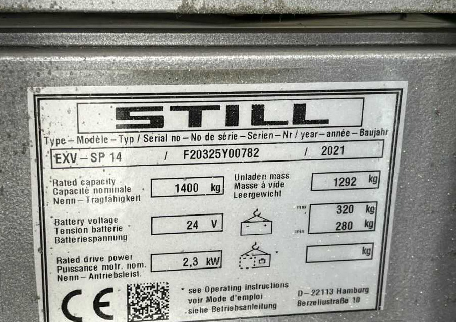 Still EXV-SP14 - Apilador: foto 5 Still EXV-SP14 - Apilador: foto 5