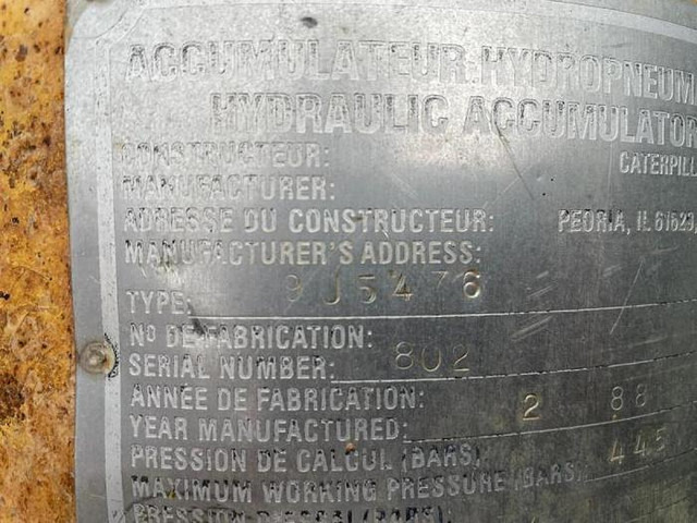 Caterpillar HG/08 VERRIN BENNE 769C 769D 771C 771D - - Suspensión: foto 5 Caterpillar HG/08 VERRIN BENNE 769C 769D 771C 771D - - Suspensión: foto 5