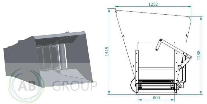 ArkMET feeding shovel with conveyor belt A605.150, 1.5 m - Maquinaria ganadera: foto 4 ArkMET feeding shovel with conveyor belt A605.150, 1.5 m - Maquinaria ganadera: foto 4