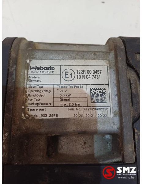 Scania Occ standverwarming Thermo Top Pro 33 Scania - Calefacción/ Ventilación para Camión: foto 5 Scania Occ standverwarming Thermo Top Pro 33 Scania - Calefacción/ Ventilación para Camión: foto 5