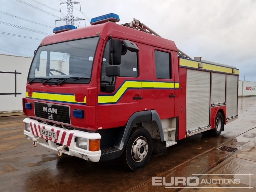 2001 MAN 4x2 Fire Engine, Manual Gearbox - Camión de bomberos: foto 1 2001 MAN 4x2 Fire Engine, Manual Gearbox - Camión de bomberos: foto 1