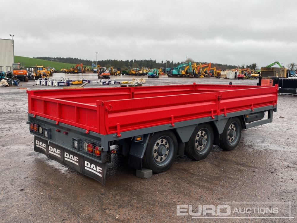 2013 Dooley 10 Ton Tri-Axle Drop Side Drag Trailer - Remolque caja abierta: foto 3 2013 Dooley 10 Ton Tri-Axle Drop Side Drag Trailer - Remolque caja abierta: foto 3