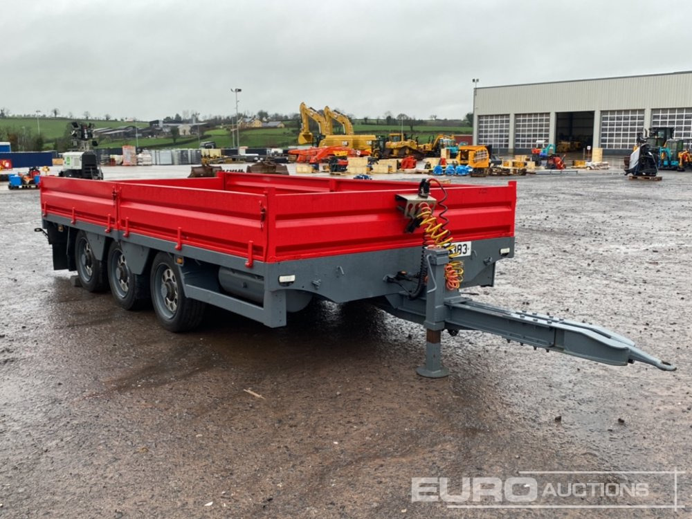 2013 Dooley 10 Ton Tri-Axle Drop Side Drag Trailer - Remolque caja abierta: foto 4 2013 Dooley 10 Ton Tri-Axle Drop Side Drag Trailer - Remolque caja abierta: foto 4