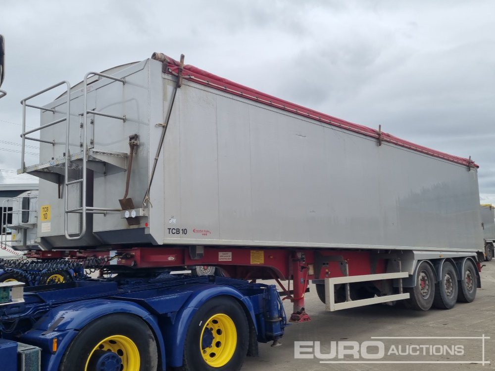 2013 Fruehauf Tri Axle Bulk Tipping Trailer, Lift Axle, Easy Sheet - Semirremolque volquete: foto 1 2013 Fruehauf Tri Axle Bulk Tipping Trailer, Lift Axle, Easy Sheet - Semirremolque volquete: foto 1