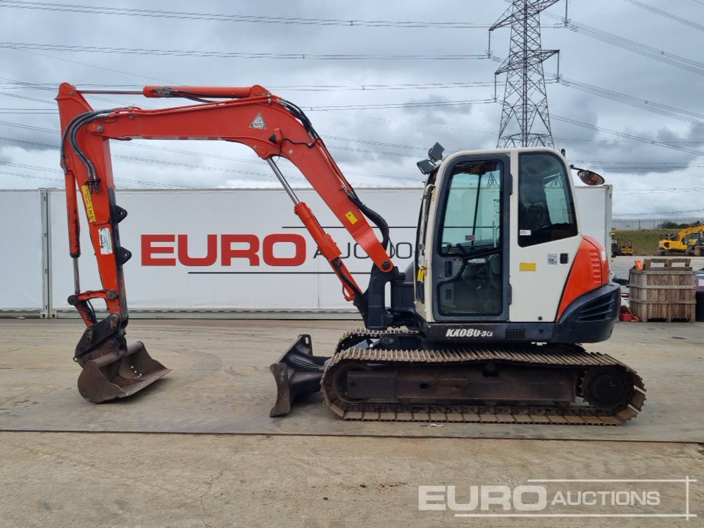 2013 Kubota KX080-3 - Miniexcavadora: foto 2 2013 Kubota KX080-3 - Miniexcavadora: foto 2