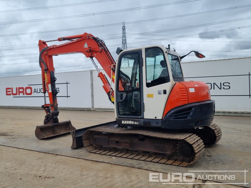 2013 Kubota KX080-3 - Miniexcavadora: foto 3 2013 Kubota KX080-3 - Miniexcavadora: foto 3