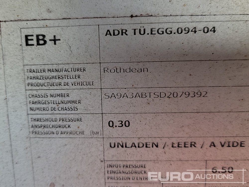 Semirremolque volquete 2013 Rothdean Tri Axle Bulk Tipping Trailer: foto 38