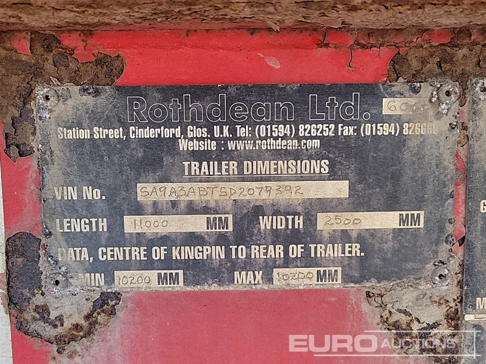 Semirremolque volquete 2013 Rothdean Tri Axle Bulk Tipping Trailer: foto 39