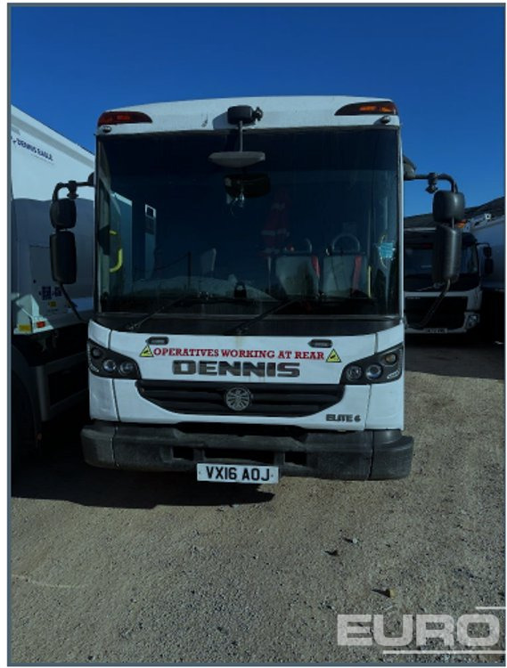 2016 Dennis Elite 6 6x4 Refuse Lorry, Reverse Camera, Automatic Gearbox (Reg. Docs. Available) - Camión de basura: foto 3 2016 Dennis Elite 6 6x4 Refuse Lorry, Reverse Camera, Automatic Gearbox (Reg. Docs. Available) - Camión de basura: foto 3