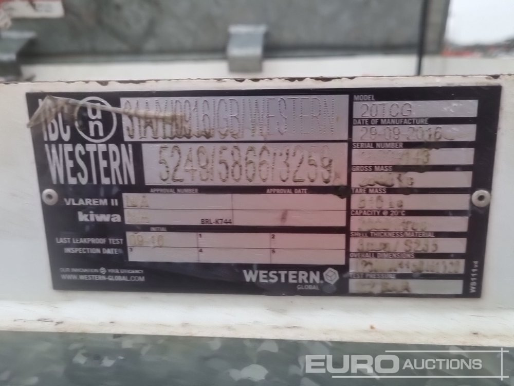 Tanque de almacenamiento 2016 Western 20TCG: foto 16 Tanque de almacenamiento 2016 Western 20TCG: foto 16