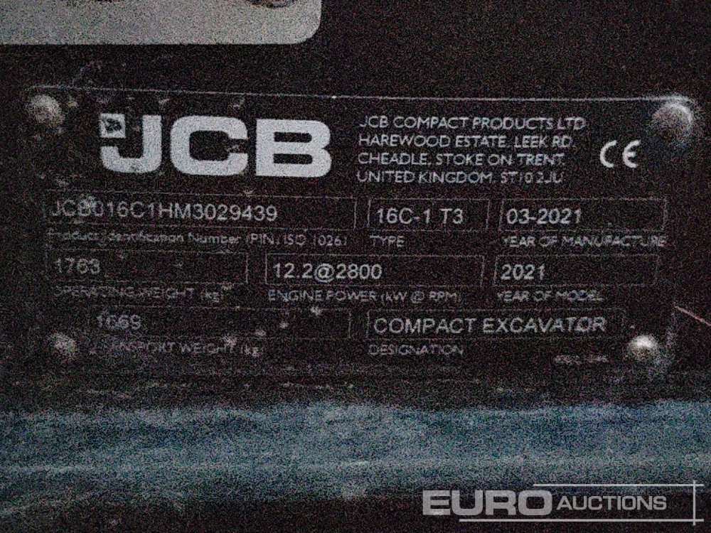 Miniexcavadora 2021 JCB 16C-1 T3: foto 41