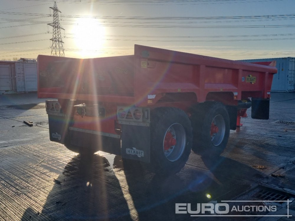 2024 Herbst Twin Axle Sprung Draw Bar 14 Ton Dump Trailer, Air Brakes, Hydraulic Tailgate - Remolque agrícola: foto 5 2024 Herbst Twin Axle Sprung Draw Bar 14 Ton Dump Trailer, Air Brakes, Hydraulic Tailgate - Remolque agrícola: foto 5