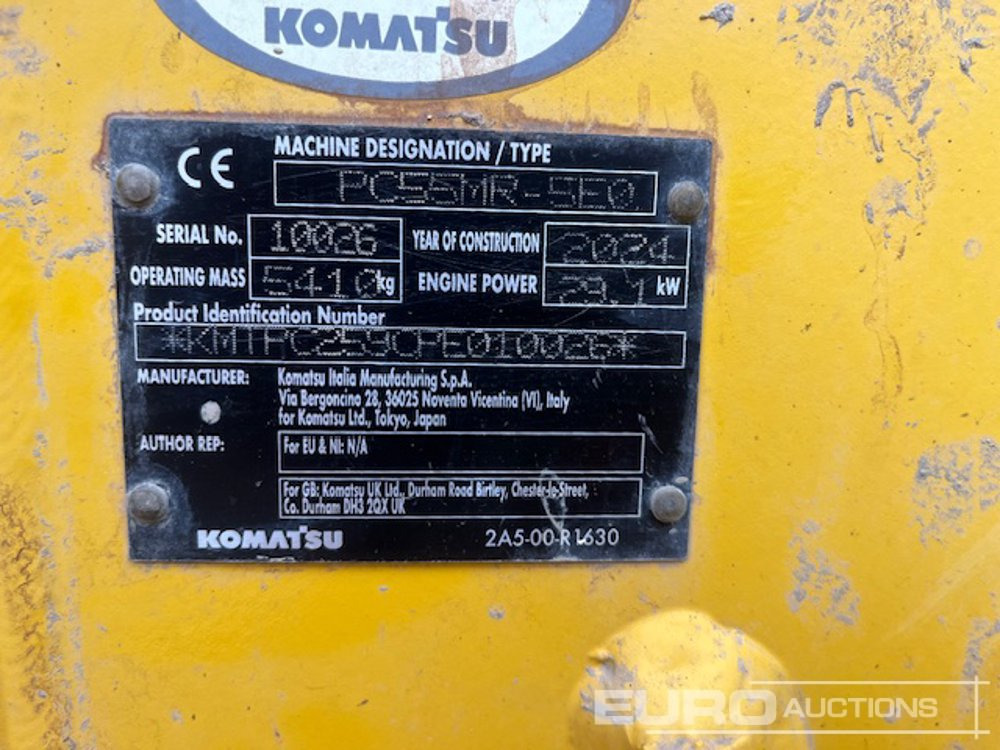 Miniexcavadora 2024 Komatsu PC55MR-5E0: foto 10 Miniexcavadora 2024 Komatsu PC55MR-5E0: foto 10