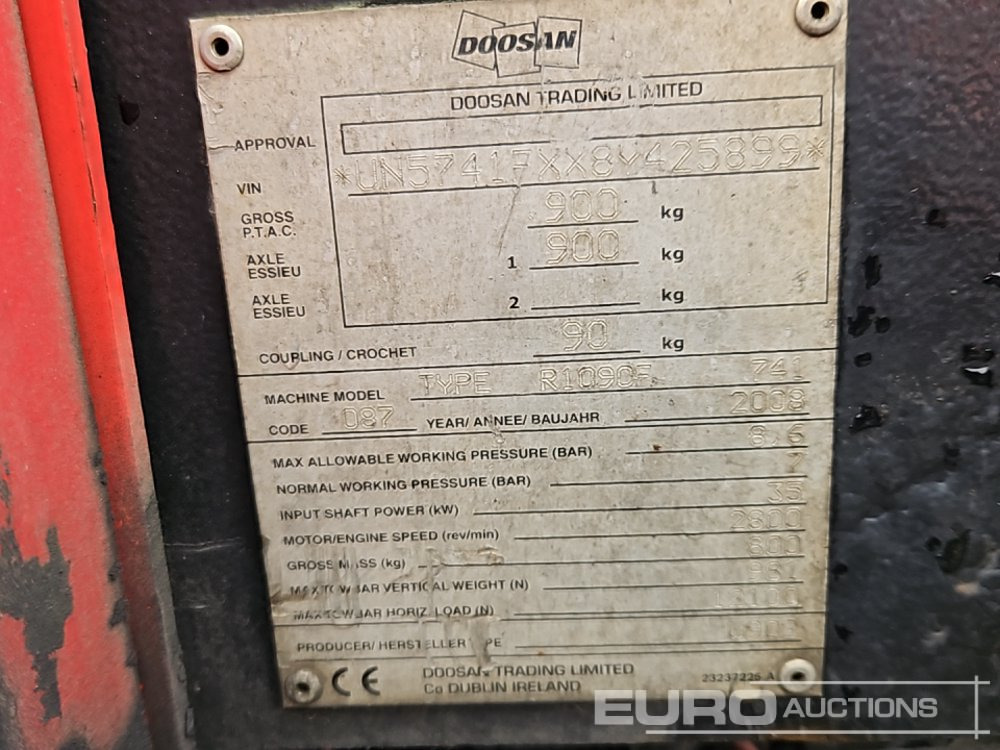 Compresor de aire Doosan 741: foto 20