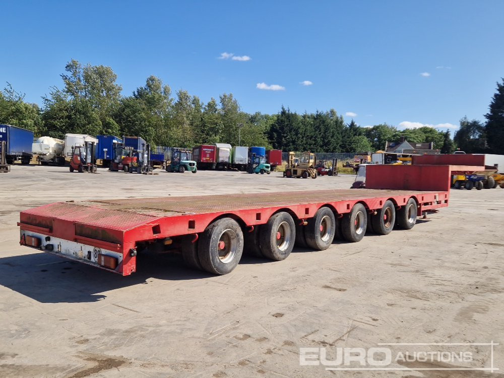 ES-GE 6 Axle Step Frame Extendable Low Loader Trailer, 4 Axle Steer, Air Brakes, Auto Lube - Semirremolque góndola rebajadas: foto 5 ES-GE 6 Axle Step Frame Extendable Low Loader Trailer, 4 Axle Steer, Air Brakes, Auto Lube - Semirremolque góndola rebajadas: foto 5