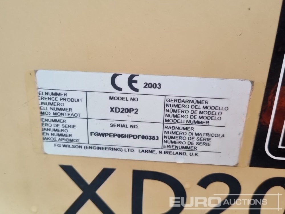 Generador industriale FG Wilson XD20P2: foto 25 Generador industriale FG Wilson XD20P2: foto 25
