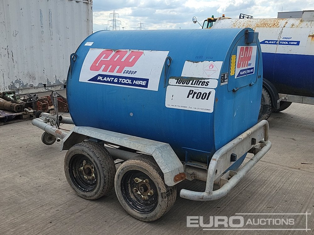 Fuel Proof Twin Axle Bunded 1000 Fuel Bowser, Electric Pump - Tanque de almacenamiento: foto 3 Fuel Proof Twin Axle Bunded 1000 Fuel Bowser, Electric Pump - Tanque de almacenamiento: foto 3