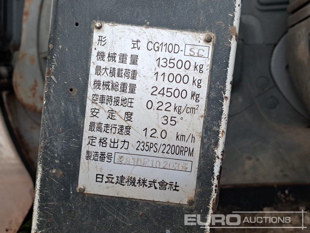 Dúmper de cadenas Hitachi CG110D-SC: foto 36 Dúmper de cadenas Hitachi CG110D-SC: foto 36