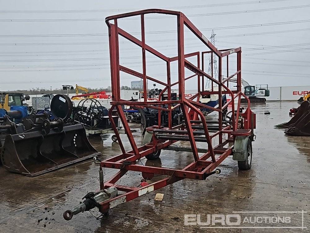Pipe To Site Trailers Single Axle Cable Reel Trailer - Remolque porta maquinaria: foto 1 Pipe To Site Trailers Single Axle Cable Reel Trailer - Remolque porta maquinaria: foto 1