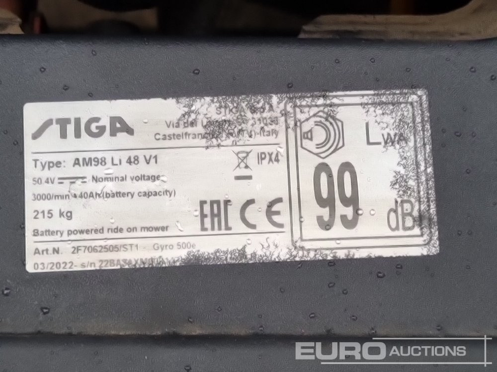 Cortacésped Stiga AM98 LI48V1: foto 19 Cortacésped Stiga AM98 LI48V1: foto 19