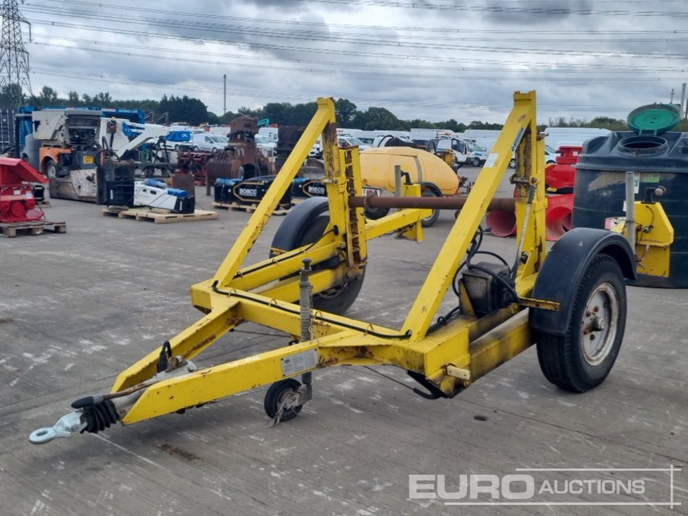 TWS 3 Ton Single Axle Hydraulic Adjustable Cable Reel Trailer - Remolque porta maquinaria: foto 1 TWS 3 Ton Single Axle Hydraulic Adjustable Cable Reel Trailer - Remolque porta maquinaria: foto 1