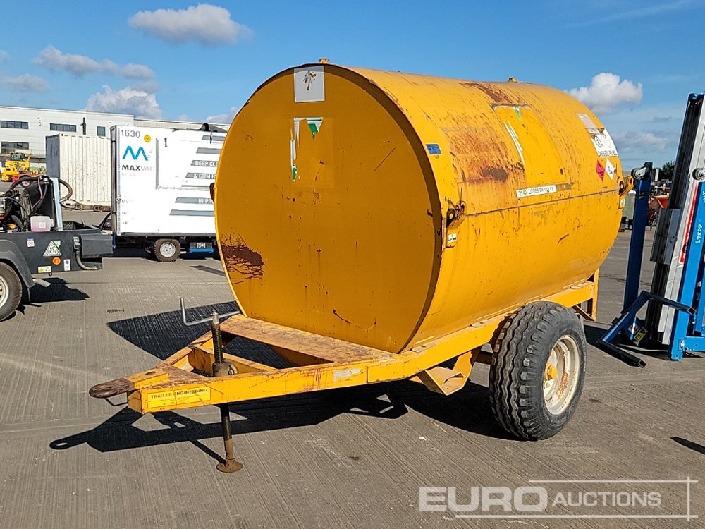 Traier Engineering Single Axle 2183 Litre Bunded Fuel Bowser, Electric Pump - Tanque de almacenamiento: foto 1 Traier Engineering Single Axle 2183 Litre Bunded Fuel Bowser, Electric Pump - Tanque de almacenamiento: foto 1