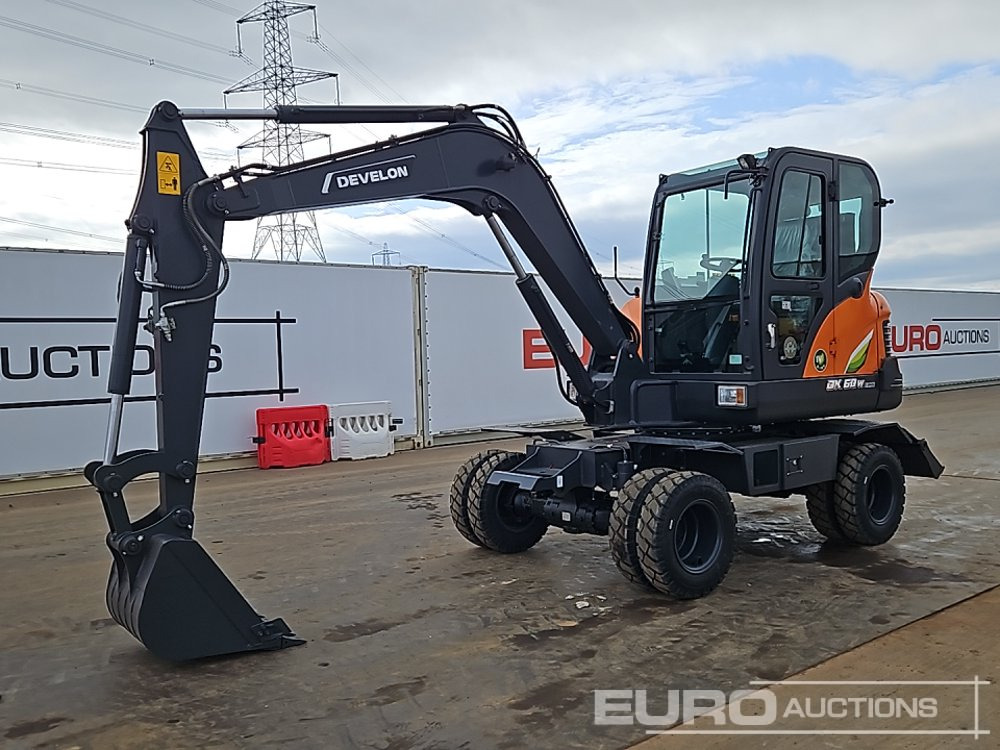 Unused 2025 Develon DX60WN ECO-1 - Excavadora de ruedas: foto 1 Unused 2025 Develon DX60WN ECO-1 - Excavadora de ruedas: foto 1