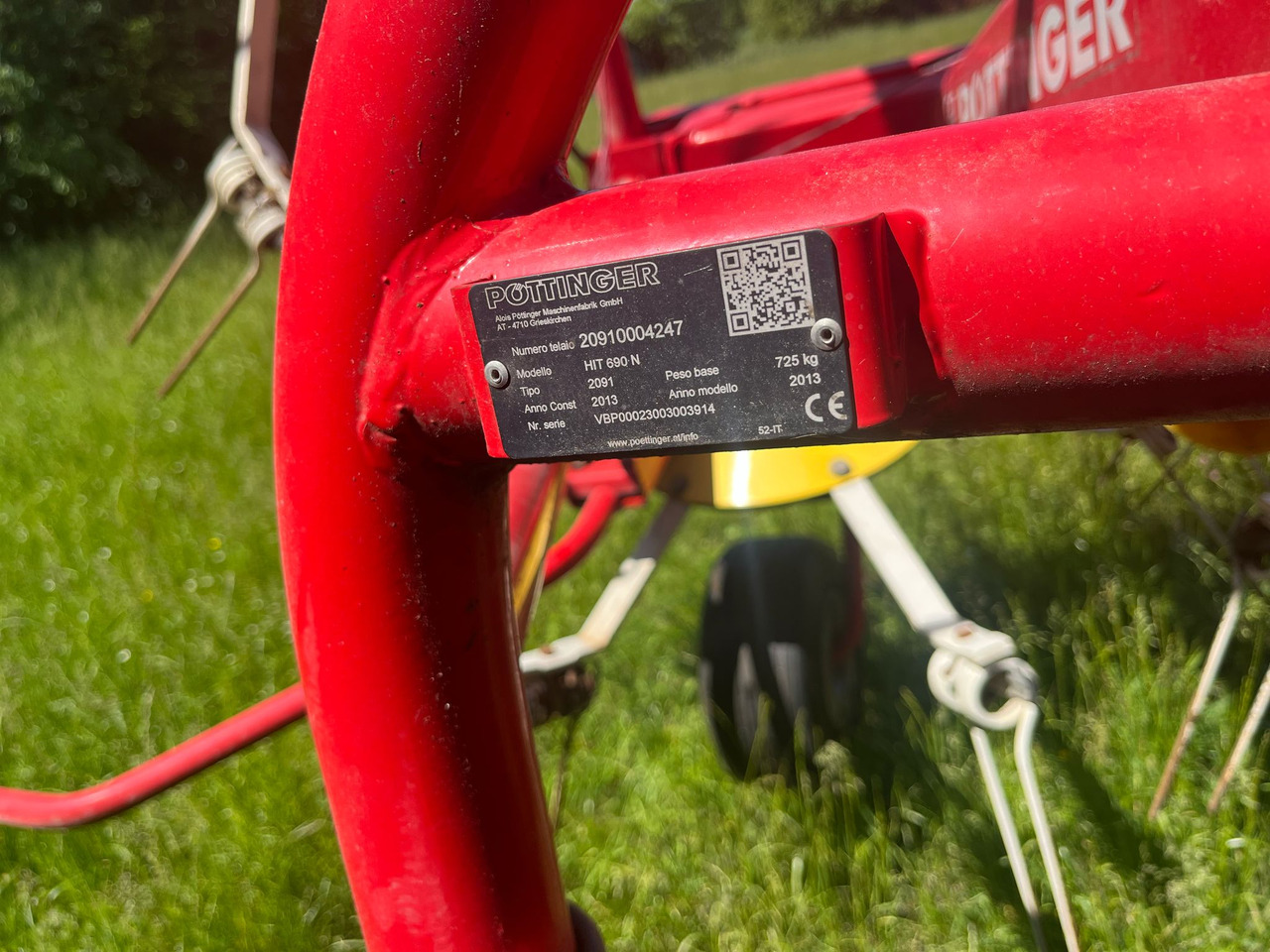 Voltafieno usato Pottinger Hit 690 N - Henificadora: foto 5 Voltafieno usato Pottinger Hit 690 N - Henificadora: foto 5