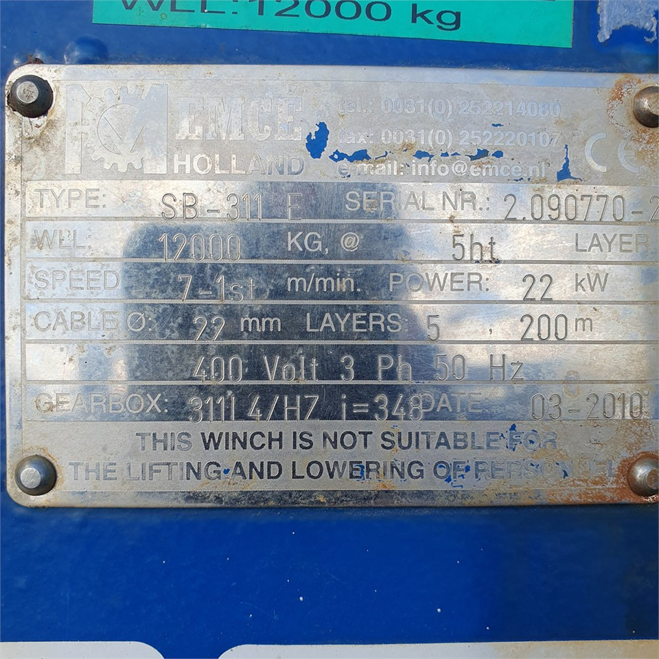 ABC EMCE SB-311E - Cabrestante: foto 5 ABC EMCE SB-311E - Cabrestante: foto 5